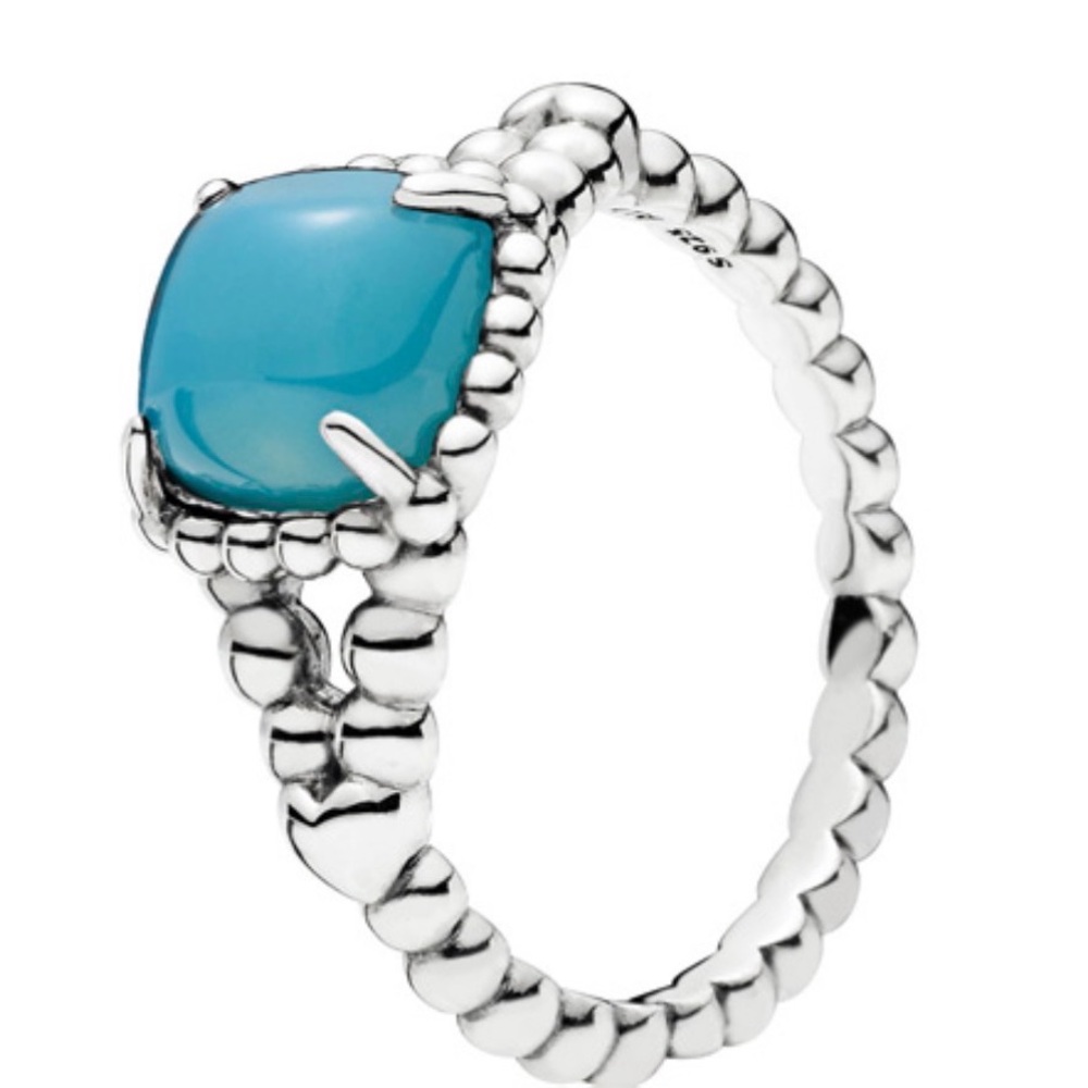New Pandora “Vibrant Spirit” Ring with Cabochon Blue Crystal